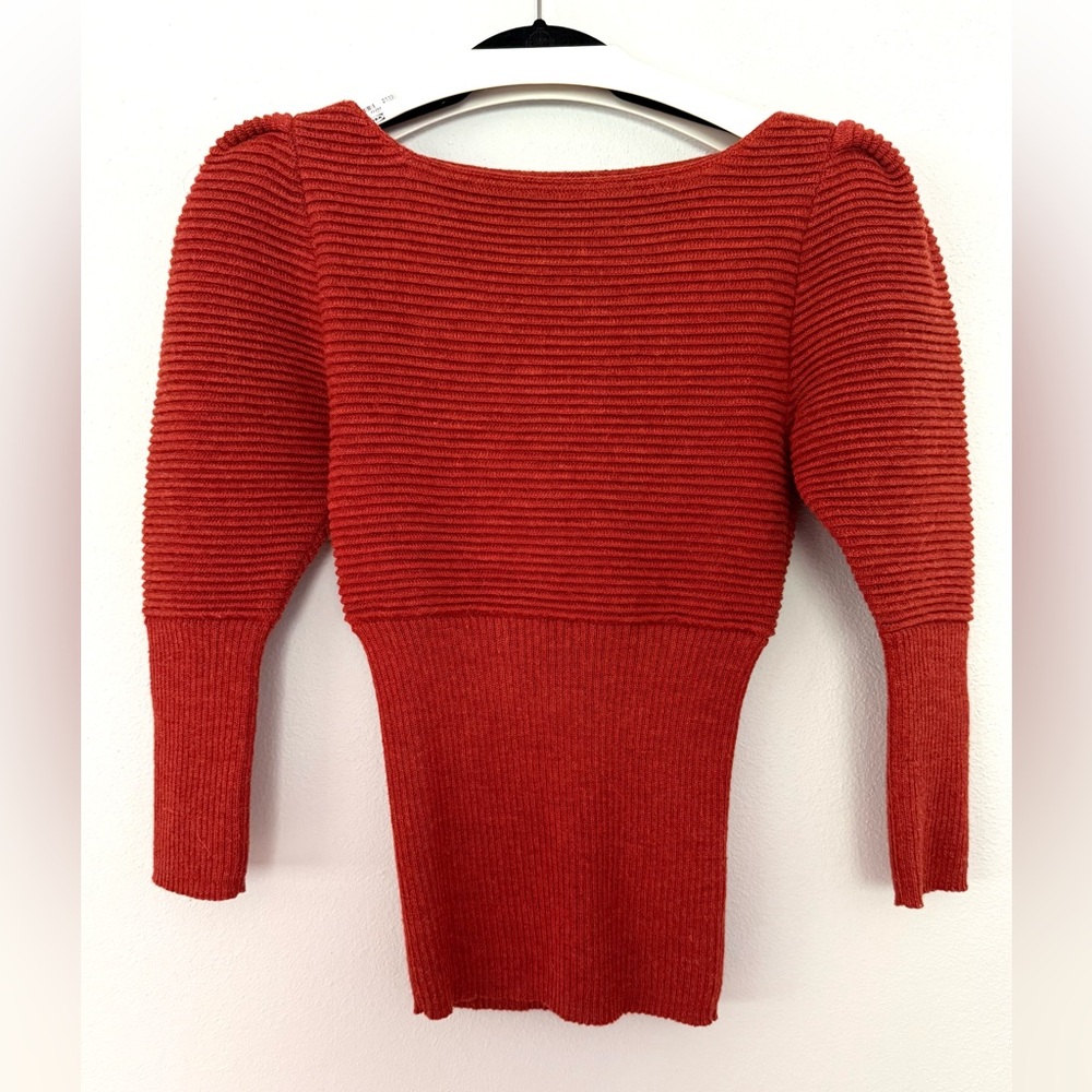 Mara Hoffman Helena Sweater Rust sz Xs